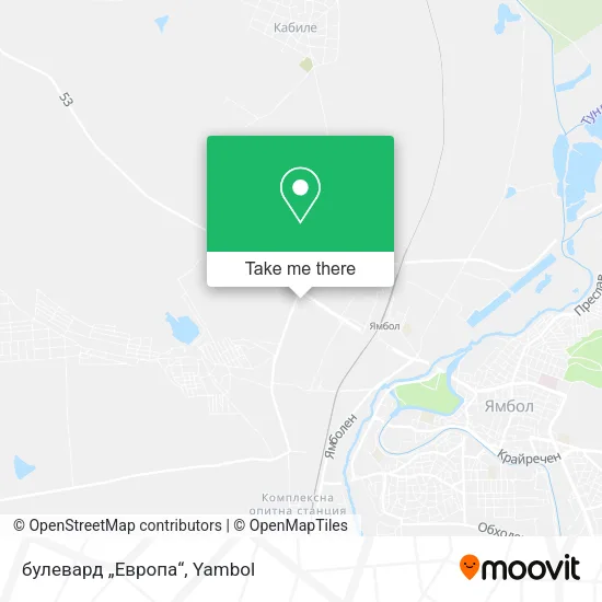 Карта булевард „Европа“
