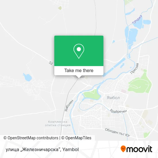 Карта улица „Железничарска“