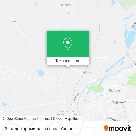 Карта Западна промишлена зона