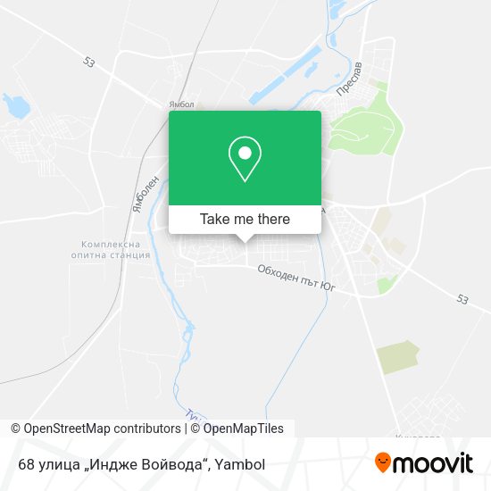 Карта 68 улица „Индже Войвода“