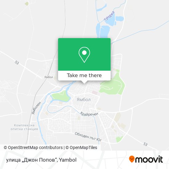 улица „Джон Попов“ map