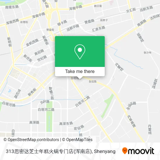 313思密达芝士年糕火锅专门店(浑南店) map