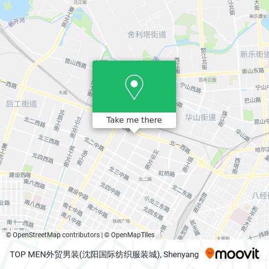 TOP MEN外贸男装(沈阳国际纺织服装城) map