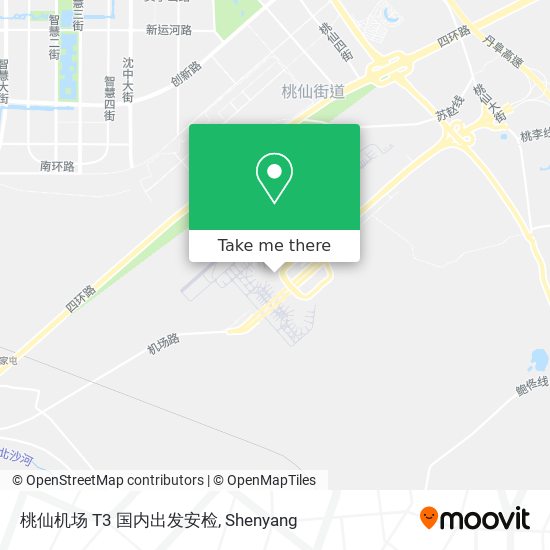 桃仙机场 T3 国内出发安检 map