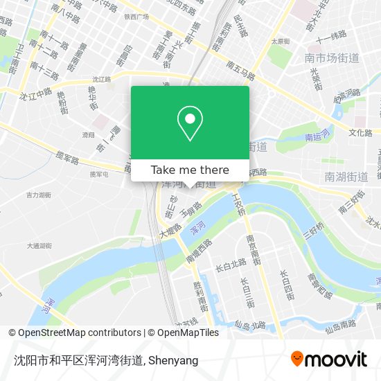 沈阳市和平区浑河湾街道 map