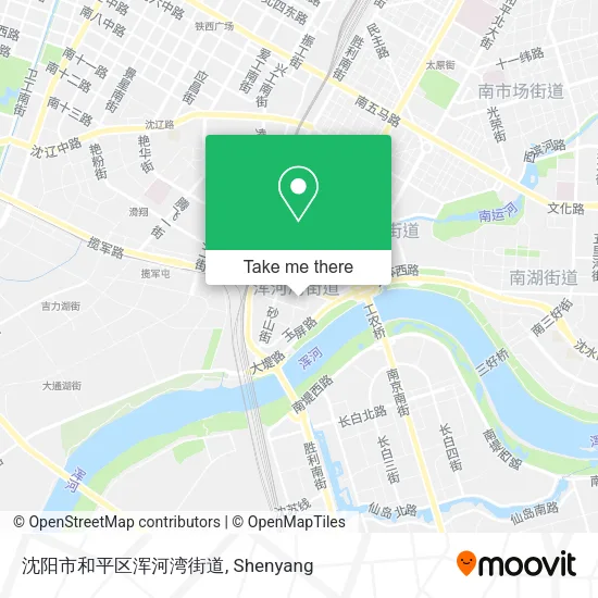 沈阳市和平区浑河湾街道 map