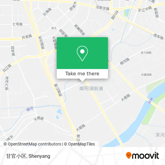 甘官小区 map