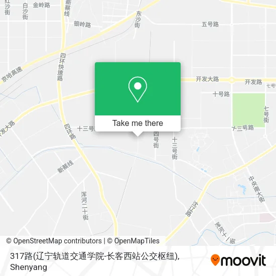 317路(辽宁轨道交通学院-长客西站公交枢纽) map