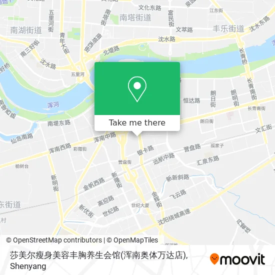 莎美尔瘦身美容丰胸养生会馆(浑南奥体万达店) map