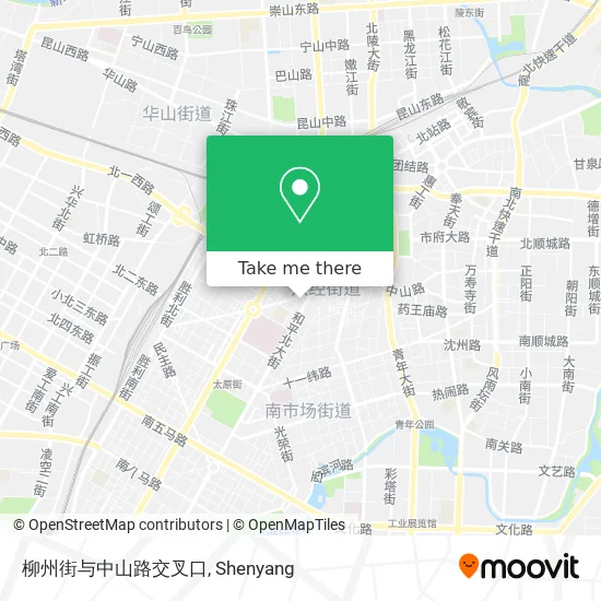 柳州街与中山路交叉口 map