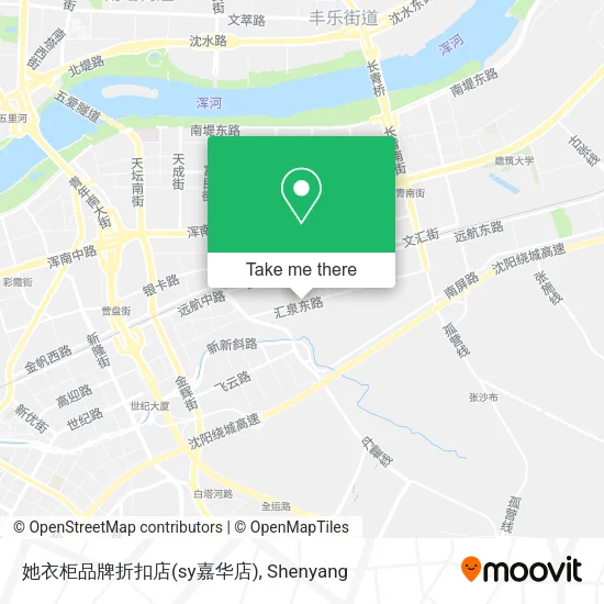 她衣柜品牌折扣店(sy嘉华店) map
