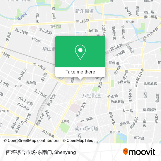 西塔综合市场-东南门 map