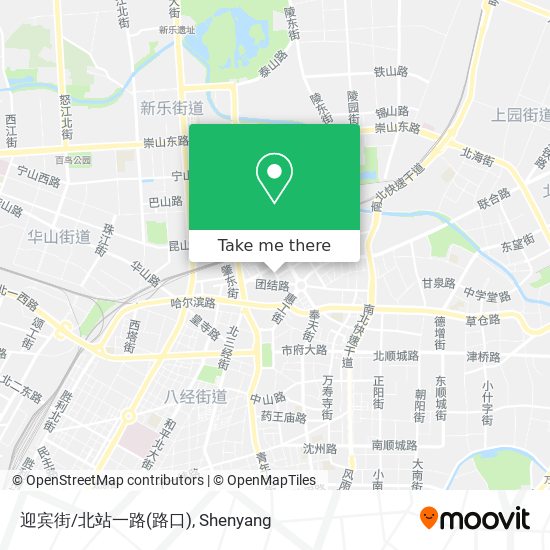 迎宾街/北站一路(路口) map