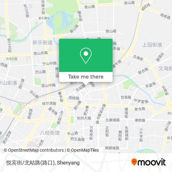 悦宾街/北站路(路口) map