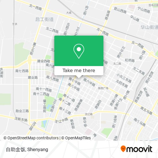 自助盒饭 map