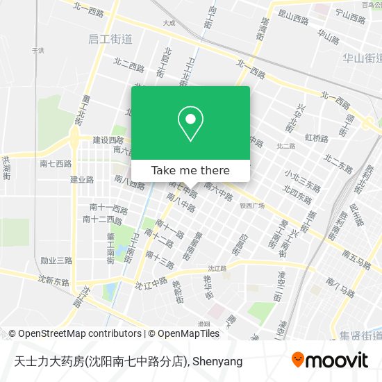 天士力大药房(沈阳南七中路分店) map