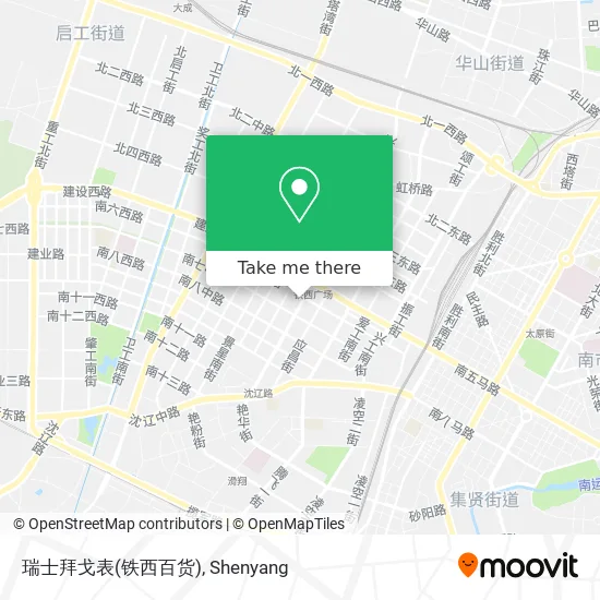 瑞士拜戈表(铁西百货) map