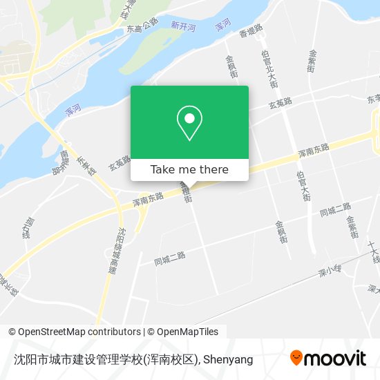 沈阳市城市建设管理学校(浑南校区) map