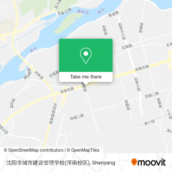 沈阳市城市建设管理学校(浑南校区) map