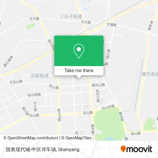 国奥现代城-中区停车场 map