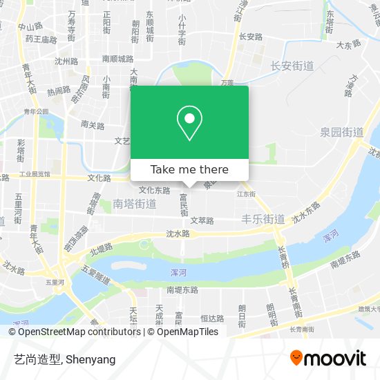 艺尚造型 map