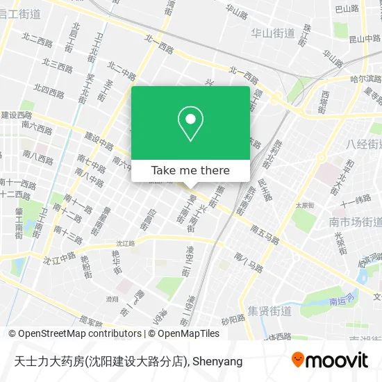 天士力大药房(沈阳建设大路分店) map