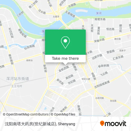 沈阳南塔大药房(世纪新城店) map