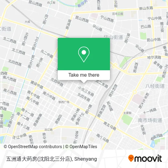 五洲通大药房(沈阳北三分店) map