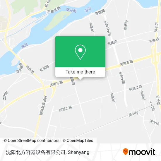 沈阳北方容器设备有限公司 map