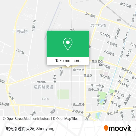 迎宾路过街天桥 map