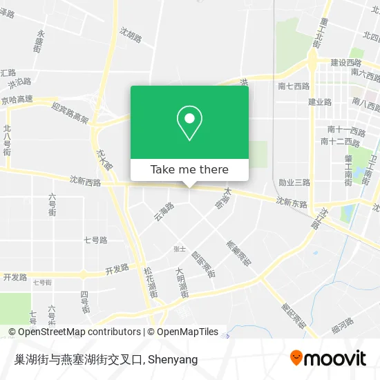 巢湖街与燕塞湖街交叉口 map