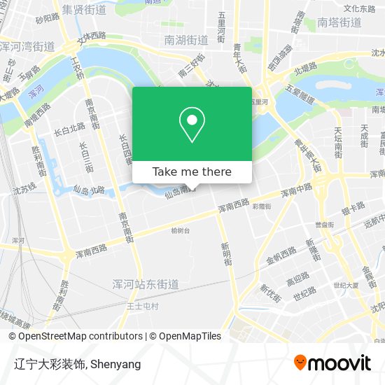 辽宁大彩装饰 map