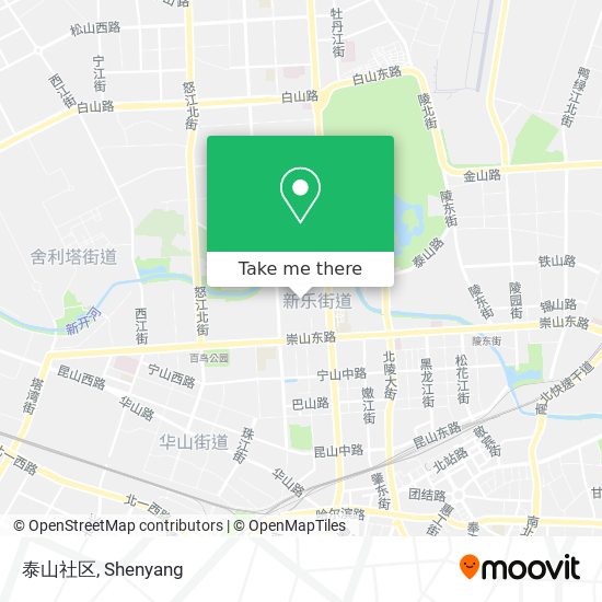泰山社区 map