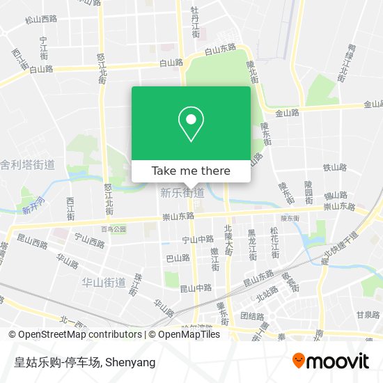 皇姑乐购-停车场 map