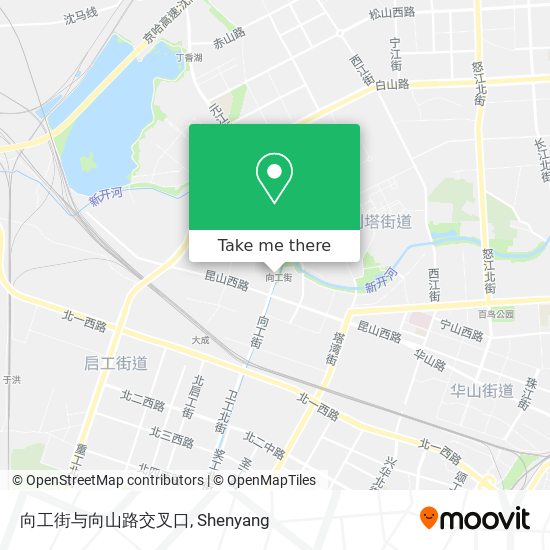 向工街与向山路交叉口 map