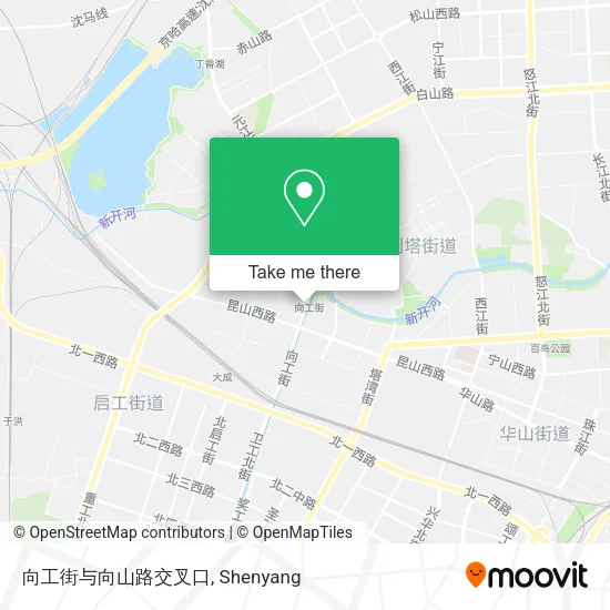 向工街与向山路交叉口 map