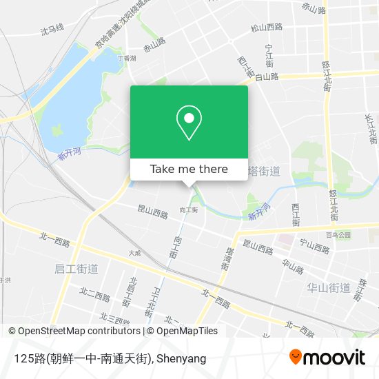 125路(朝鲜一中-南通天街) map