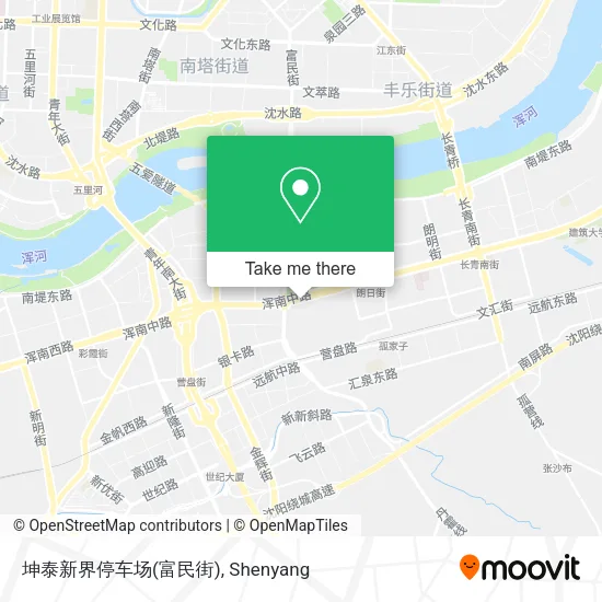 坤泰新界停车场(富民街) map