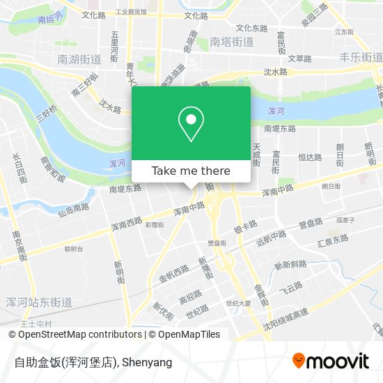 自助盒饭(浑河堡店) map