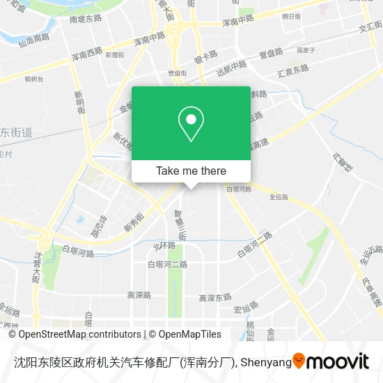 沈阳东陵区政府机关汽车修配厂(浑南分厂) map