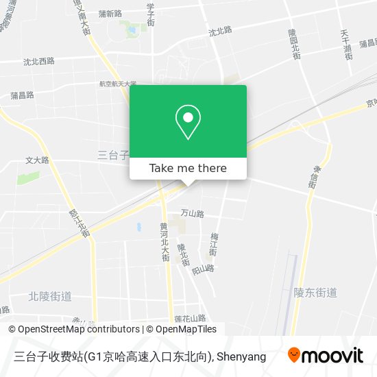 三台子收费站(G1京哈高速入口东北向) map