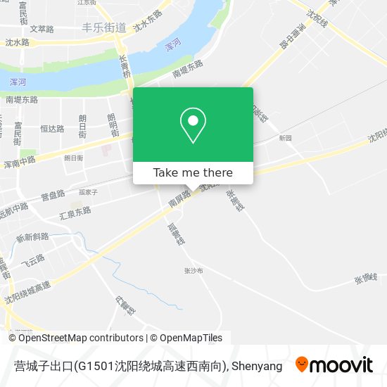 营城子出口(G1501沈阳绕城高速西南向) map
