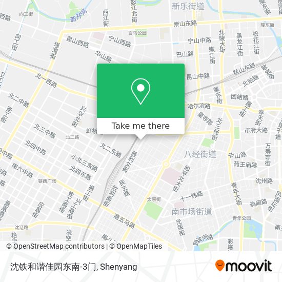 沈铁和谐佳园东南-3门 map