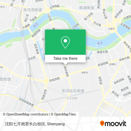 沈阳七月画室长白校区 map