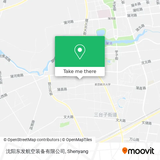 沈阳东发航空装备有限公司 map