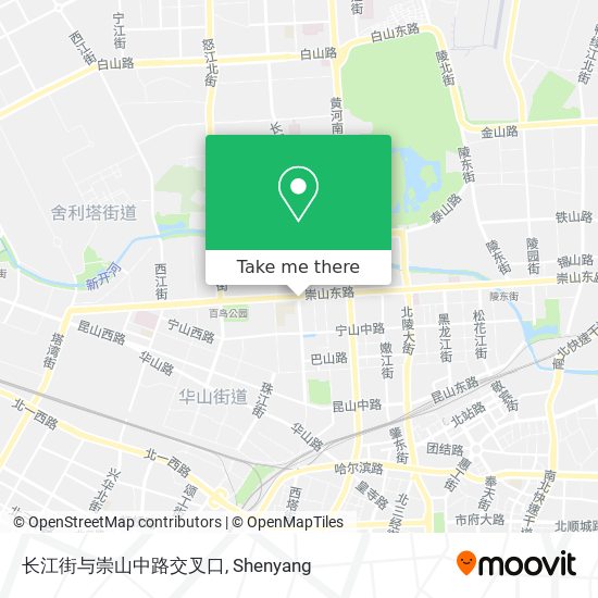 长江街与崇山中路交叉口 map