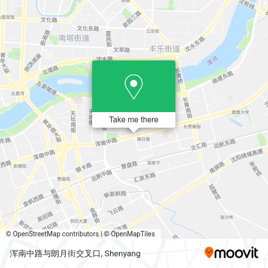 浑南中路与朗月街交叉口 map