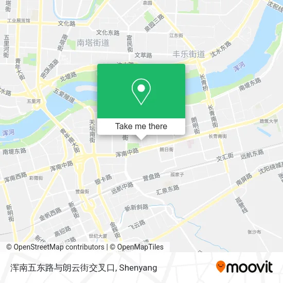 浑南五东路与朗云街交叉口 map