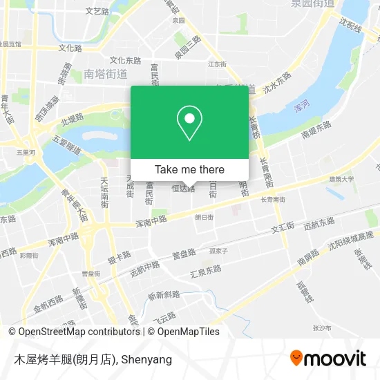 木屋烤羊腿(朗月店) map