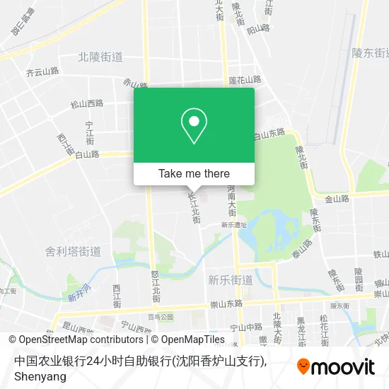 中国农业银行24小时自助银行(沈阳香炉山支行) map